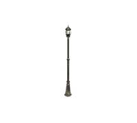 farola de jardin modelo caelum de aluminio negro ip44