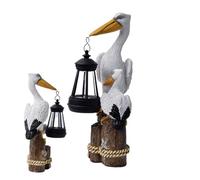 Farolas solares al aire libre jardín - Escultura animal para - Estatua de pájaro Iluminación solar para y terraza con forma decorativa