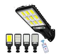 Farolas Solares Exterior, Luces de calle solares Lámpara solar al aire libre con 3 modos de luz Sensor de movimiento a prueba de agua Iluminación de seguridad for jardín Patio Camino Patio , Para pati