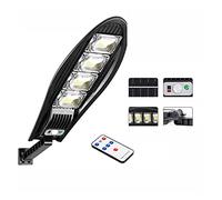 Farolas solares para exteriores, 10000W 168LED Luz de inundación solar LED impermeable for pared de jardín Lámpara solar de ángulo ajustable incorporada 10000mAH para iluminación exterior, entrada de