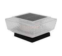 Farolas Solares para Postes de Valla, 2 Unidades de Luces LED Impermeables para Exteriores, Lámparas Solares para Postes de Valla, Portón, Sendero, Balcón, Escaleras, Entrada y Jardín Trasero