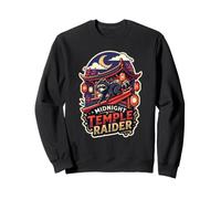Faroles de Luna Creciente con Mapache Ninja de Midnight Temple Raider Sudadera