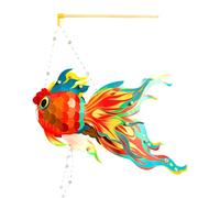 Faroles de Papel Chinos DIY | Kit de linternas Chinas Hechas a Mano en Forma de con luz LED, Tradicional y para Celebrar Año Nuevo