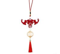 Faroles decorativos de aleación de madera para celebración del Año Nuevo Chino 2026, diseñados para colgar en interiores y exhibición de mesa durante las vacaciones (C)