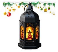 Faroles espeluznantes para fiestas, linternas para decoración de interiores, farol LED para el hogar, linternas para celebraciones de vacaciones, linternas de estilo vintage, decoraciones de linternas