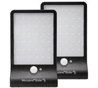 Faroles solares de pared set de 2 sensor movimientos 36 LEDs