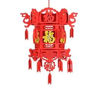 Farolillo de Año Nuevo Chino - Decoración de Festival de Primavera Colgante Rojo | Farolillo de la Felicidad | Puerta de Casa Centro Comercial Balcón Exposición para Bodas Cultural