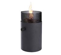 Farolillo de gas decorativo para exteriores, color negro, diámetro 16 x 31 cm, lámpara de gas para camping, balcón