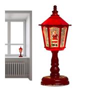 Farolillo de Navidad con forma de bola de nieve con purpurina, diseño retro de agua, funciona con pilas y decoración de mesa, alféizar, chimenea y exhibición interior y exterior