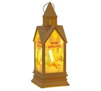 Farolillo Decorativo navideño, Farol de Halloween for Navidad, luz LED, Funciona con Pilas, Estilo Retro, Colgante, Multicolor, 17,5 x 6,4 cm(H)