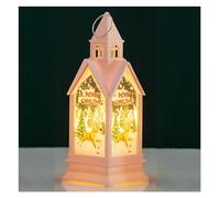 Farolillo Decorativo navideño, Farol navideño LED a Pilas Multicolor 6,4 x 17,5 cm(E)