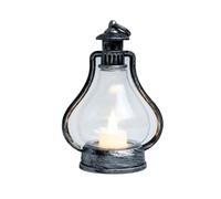 Farolillo Decorativo navideño, Farol navideño Multicolor de 10 x 15 cm for Exterior, con Llama LED Parpadeante y energía Solar(D)