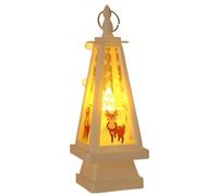 Farolillo Decorativo navideño, Farol navideño Multicolor de 5, x 16 cm, Funciona con Pilas, luz Decorativa navideña(C)