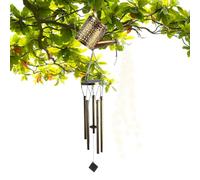 Farolillo Hervidor Solar, Decoraciones Retro de Hierro con Campanilla | de Jardín Solares para Exterior - para Jardín Terraza Callejón Césped Navidad Hogar