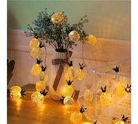 Farolillo LED para habitación o dormitorio, decoración de hierro forjado con forma de piña y puerto USB (4 m, estilo USB)