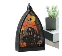 Farolillos de Halloween LED Effrayante - Decoración de Table Intérieure Et Extérieure | Centre De Table Pour Salon, Porche, Bureau, Fête, Jardin, Lumière D' Patio, Étagère, Ferme, Maison Hantée