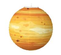 Farolillos de papel Lámpara de papel plegable ocho planetas for cumpleaños, linterna colgante galaxia, linternas con temática espacial, decoración fiesta(Venus)