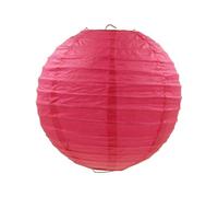 Farolillos de Papel Redonda Faroles de papel China color azul 15 cm for decoración bodas, eventos, fiestas, suministros festivos, faroles colgantes chino Boule(Hot rose)