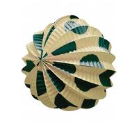 Farolillos Feria de Papel Pack de 12 | 22 CM de Diámetro | Farolillos para la Feria | Auténticos Faroles Andaluces listos para Usar | Nexum Market (Arena con Lunares Verde Carruaje)