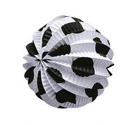 Farolillos Feria de Papel Pack de 12 | 22 CM de Diámetro | Farolillos para la Feria | Auténticos Faroles Andaluces listos para Usar | Nexum Market (Blancos con Lunares Negros)
