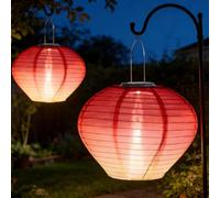 Farolillos solares para exteriores, resistentes a la intemperie, 30 cm, lámparas solares para exteriores, farolillos de jardín, exteriores, resistentes a la intemperie para jardín, patio, terraza