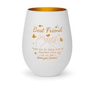 Farolito Grabado, un Regalo para Amigos, portavelas de Cristal Personalizado, un Regalo de cumpleaños para tu Mejor Amiga, símbolo de Amistad