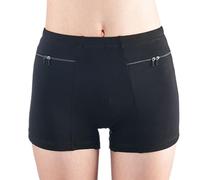 FaroLy Ropa Interior Femenina con Bolsillo Secreto Bragas 2 Packs Boxers de Viaje Anti Carteristas Calzoncillos con Bolsillo Secreto (Color : Schwarz, Size : M)