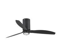 Faron Mini Tube Fan Ventilador de Techo Smart con Luz LED y Mando Negro