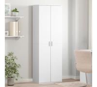 Faroom Armario Multiusos 2 Puertas Armario Escobero, Armario Limpieza, Armario almacenaje, Madera de Ingeniería, Blanco, 60x35x180 cm