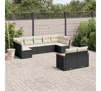 Faroom Juego de muebles de jardín con espacio de almacenamiento, XXL, grande, para jardín, jardín, exterior, polirratán, muebles de jardín, muebles de jardín, muebles de terraza, muebles de esquina