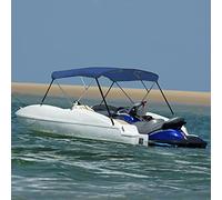 Faroom Toldo Bimini de 3 Arcos, Toldo para Barcos, Bimini para Barcos, Protección contra el Sol y la Lluvia, Accesorios Náuticos, Medidas 183 x 180 x 137 cm Azul