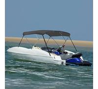 Faroom Toldo Bimini de 3 Arcos, Toldo para Barcos, Bimini para Barcos, Protección contra el Sol y la Lluvia, Accesorios Náuticos, Medidas 183 x 140 x 137 cm Antracita