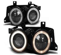 Faros Angel Eyes Combinados Izq./Der. Del. BMW 5er E34 7er E32 86-95 Negro