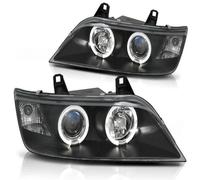 Faros Angel Eyes Delanteros LED Negros Para BMW Z3 96-02 Izq Der