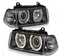Faros Angel Eyes para BMW Serie 3 E36 Limo Touring 90-99 Negro