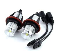 Faros Angel Eyes Para Coche 2x libre de errores 10w Angel Eyes marcador luces bombillas blanco/azul/rojo ajuste uso for BMW E39 E53 E60 E61 E63 E64 E65 E66 E87 525i 530i 545i(10w blue)