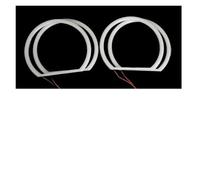 Faros Angel Eyes para coche Para BMW E36 E38 E39 E46 Luces De Coche 131 Mm X4 Algodón Luz Blanco Ámbar Ojo Ángel Halo Anillo DRL Anillos halo LED(Blue only)