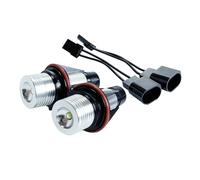 Faros Angel Eyes para coche Para BMW E39 E53 E60 E61 E63 Para X5 530i Sin Errores Ojo Ángel Halo Anillo Marcador Luz Lateral Bombilla LED 5W Faro Kit halo para faross(2Pcs Yellow)