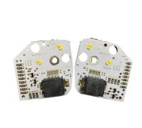 Faros Angel Eyes para coche Para Seat Leon Para Cupra 5F Mk3 2013-2016 Módulo De Faro LED DRL Luz Circulación Diurna Reemplazar Ojo Ángel Kit halo para faross(Yellow light)
