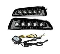 Faros antiniebla de Coche para Ford F-150 Raptor/Ranger Raptor 2017-2019, biseles de Parachoques Delantero L + R LED DRL con luz antiniebla de señal de Giro