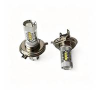Faros antiniebla H4, 12-24 V, 80 W, color blanco, juego de 2 bombillas para | Bombillas LED antiniebla de 6500 K, xenón blanco frío, repuesto universal, resistente a los golpes