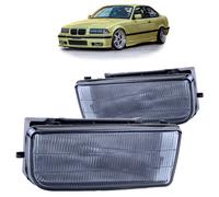 Faros Antiniebla Kit Fumar Cristal Ahumado Negro Imbricado Apto para BMW E36