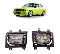 Faros Antiniebla Kit Vidrio + H3 Bombillas Apto para BMW E30 Facelift Desde 1987