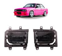 Faros Antiniebla Kit Vidrio Transparente Fumar + H3 Bombillas Apto para BMW E30