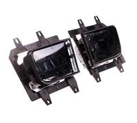 Faros Antiniebla Kit Vidrio Transparente Fumar + H3 Bombillas Apto para BMW E30