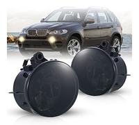 Faros antiniebla para BMW X1 (F48) 2014-UP; X2 (F39) 2017-UP; BMW X3 (F25)/ X4 (F26)/ X5 (F15)/ X6 (F16) sin faros adaptativos; un par Luces de niebla humo lente H8 WISCOL