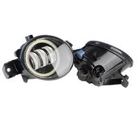 Faros Antiniebla Para Nissan NP300 Para Navara (D23) 2014-2020 Parachoques Delantero Ojo Ángel Luz LED Antiniebla DRL Conjunto Lámpara Circulación Diurna H11 Conjunto Faros Antiniebla(Yellow and Red)