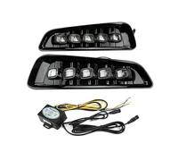 Faros Antiniebla para para F150 para Raptor para Ranger para Raptor 2017 2018 2019 Biseles De Parachoques Delantero L+R LED DRL con Luz Antiniebla De Señal De Giro Luces Antiniebla