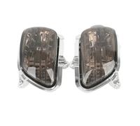 Faros Auxiliares Moto Carcasa Lente Luces Intermitentes Delanteras Motocicleta para Goldwing para GL1800 2001-2017 Faros Redondos LED(Smoke)