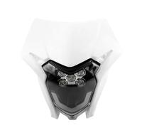 Faros Auxiliares Moto Conjunto Faros LED Motocicleta para Enduro para CRF 450 150 230 250 300 Accesorios Universales Delanteros Motocross Faros Redondos LED(Blanco)